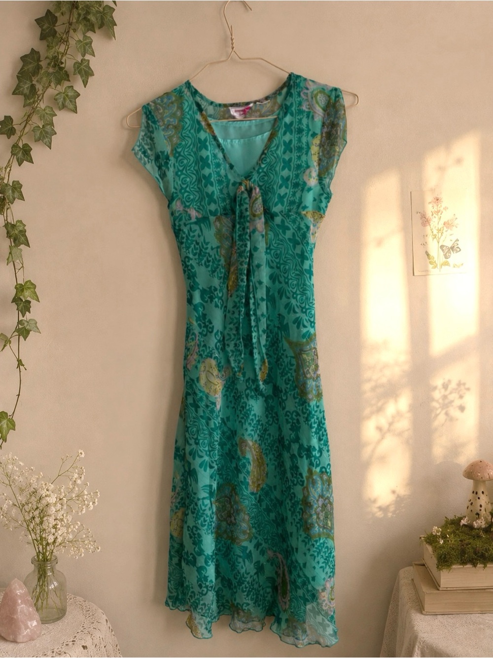 vintage fairycore maxi/midi dress